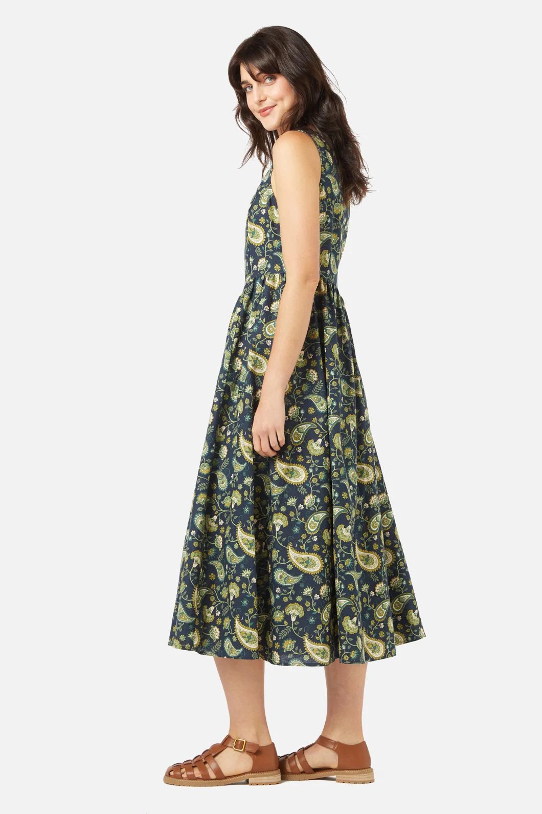 Boho Paisley Midi Dress - Image 4