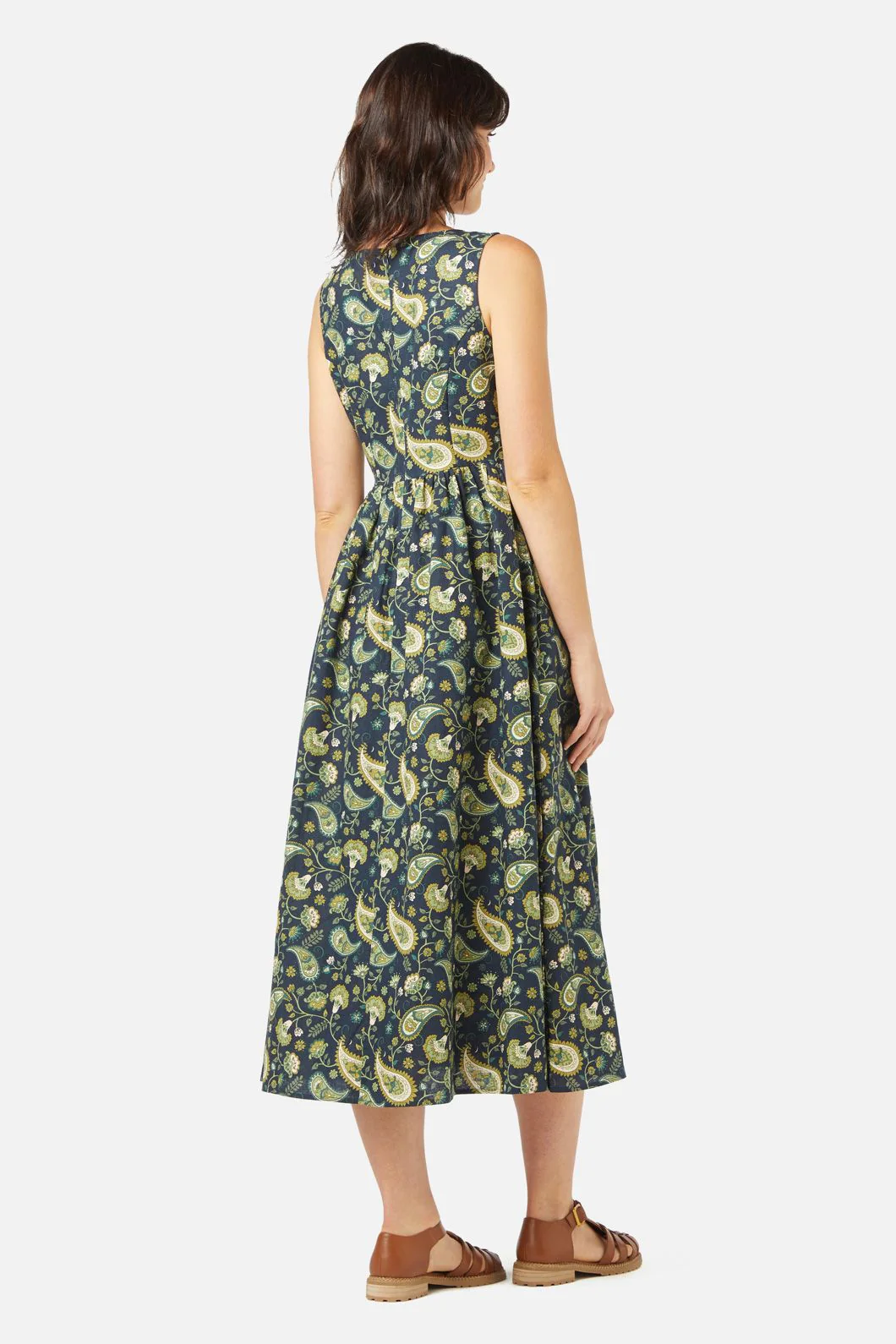 Boho Paisley Midi Dress - Image 5