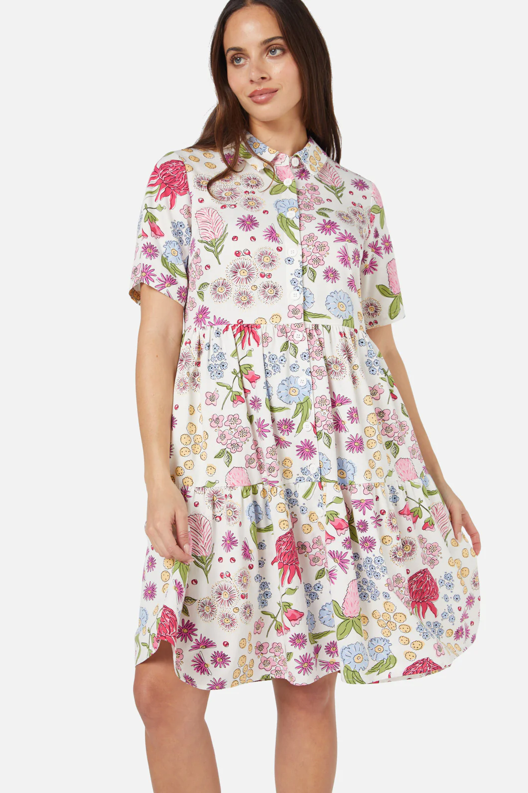 Bouquet Shirt Dress - Image 3