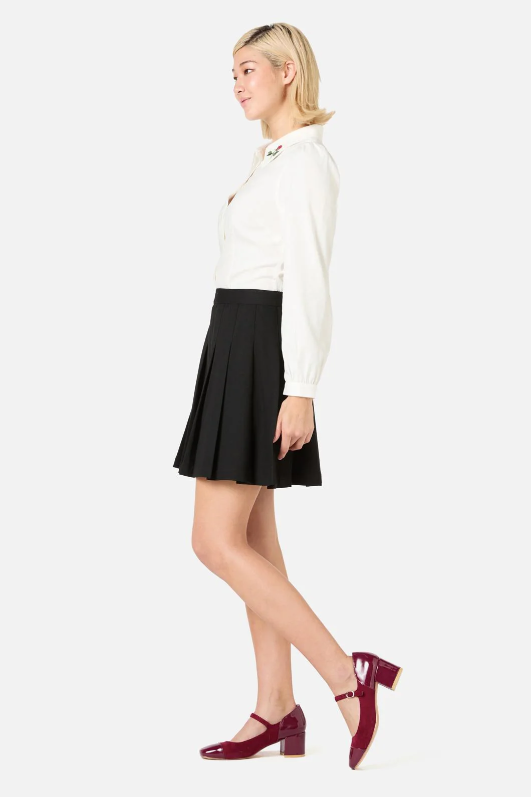 Briony Pleated Mini Skirt - Image 3