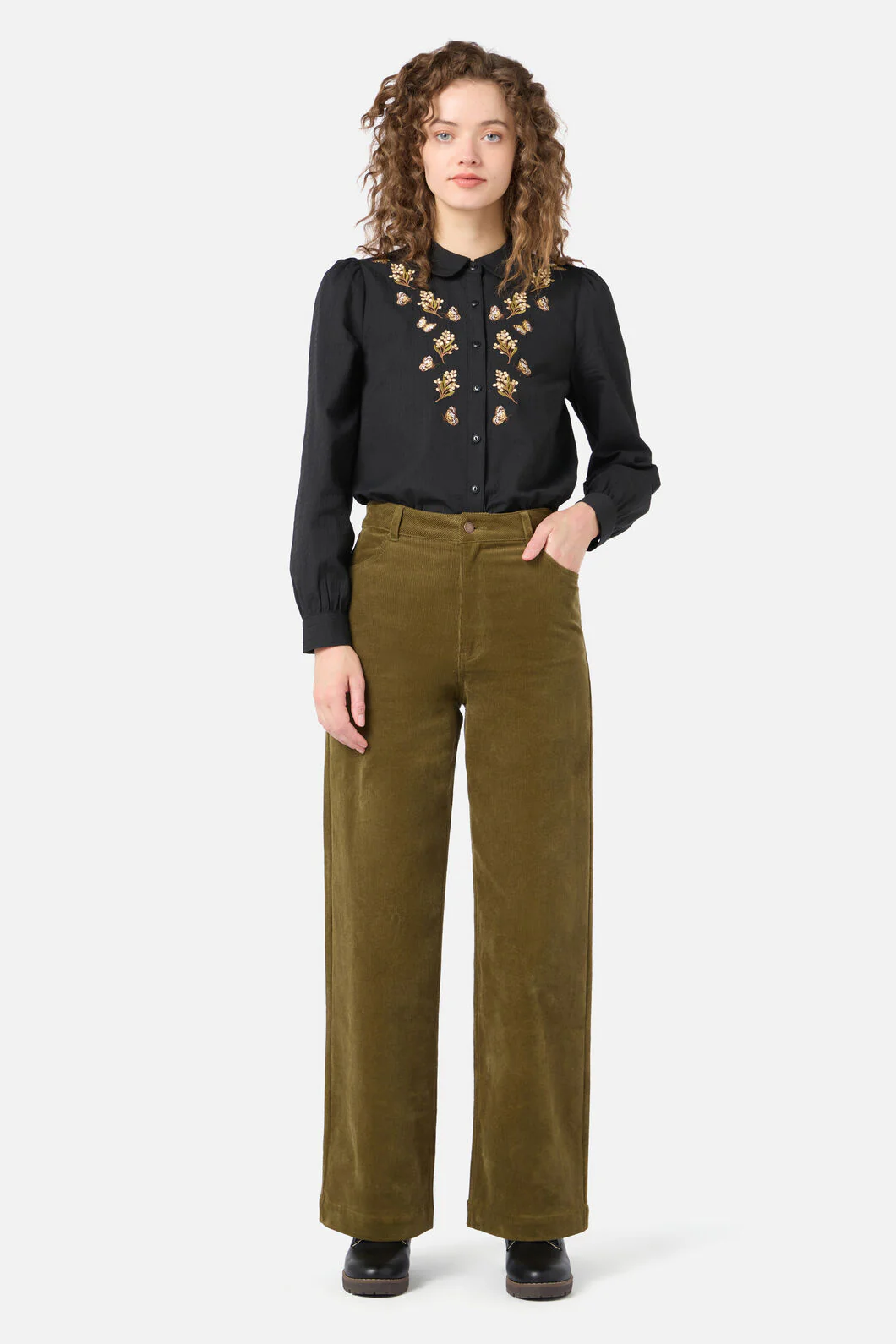 Butterfly Embroidered Blouse - Image 3