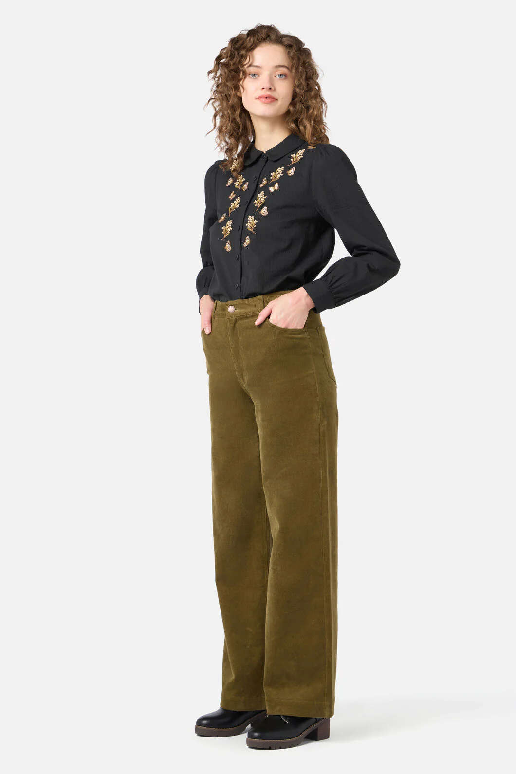 Butterfly Embroidered Blouse - Image 4