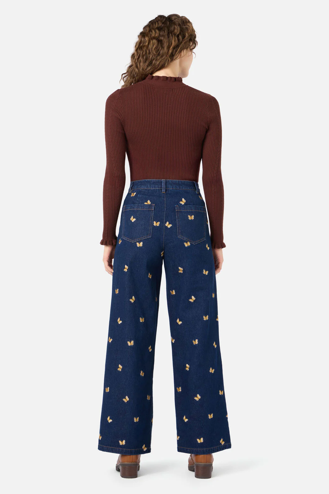 Butterfly Embroidered Jean - Image 3