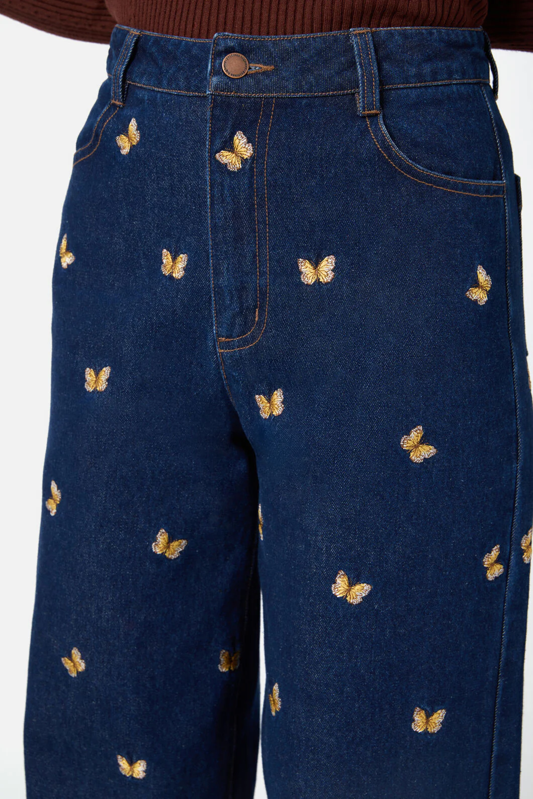 Butterfly Embroidered Jean - Image 5