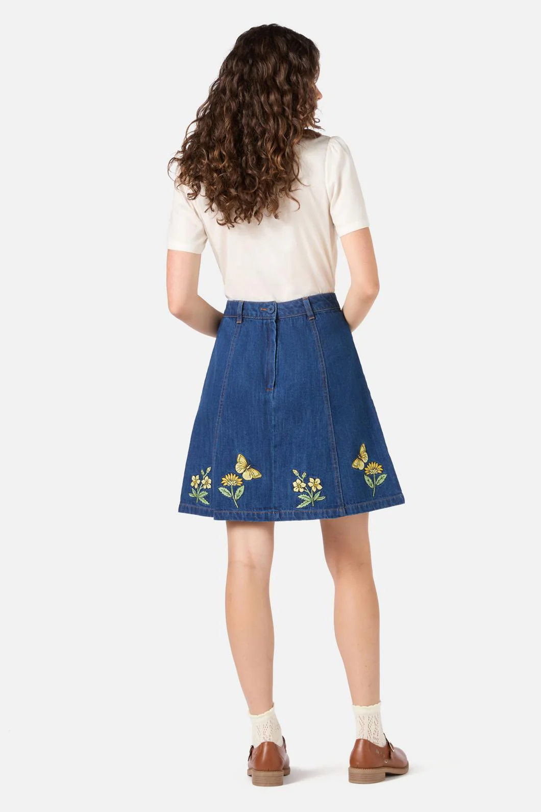 Butterfly Embroidered Skirt - Image 5