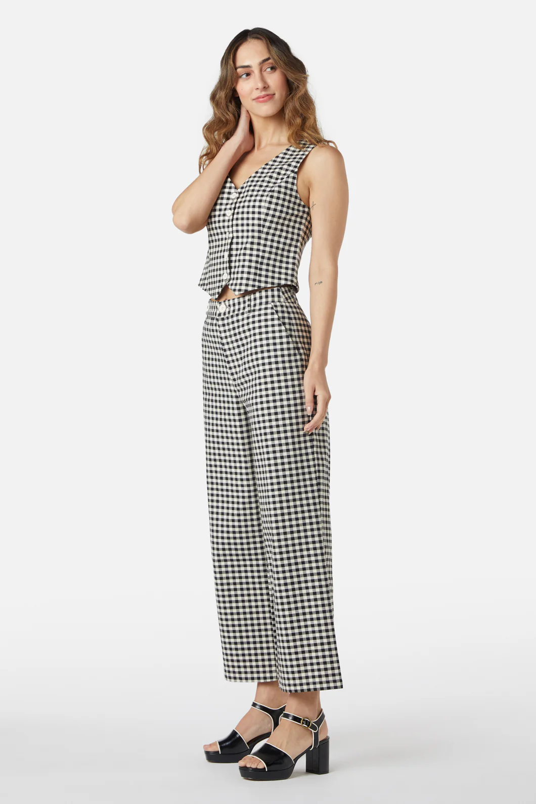 Callie Check Vest - Image 10
