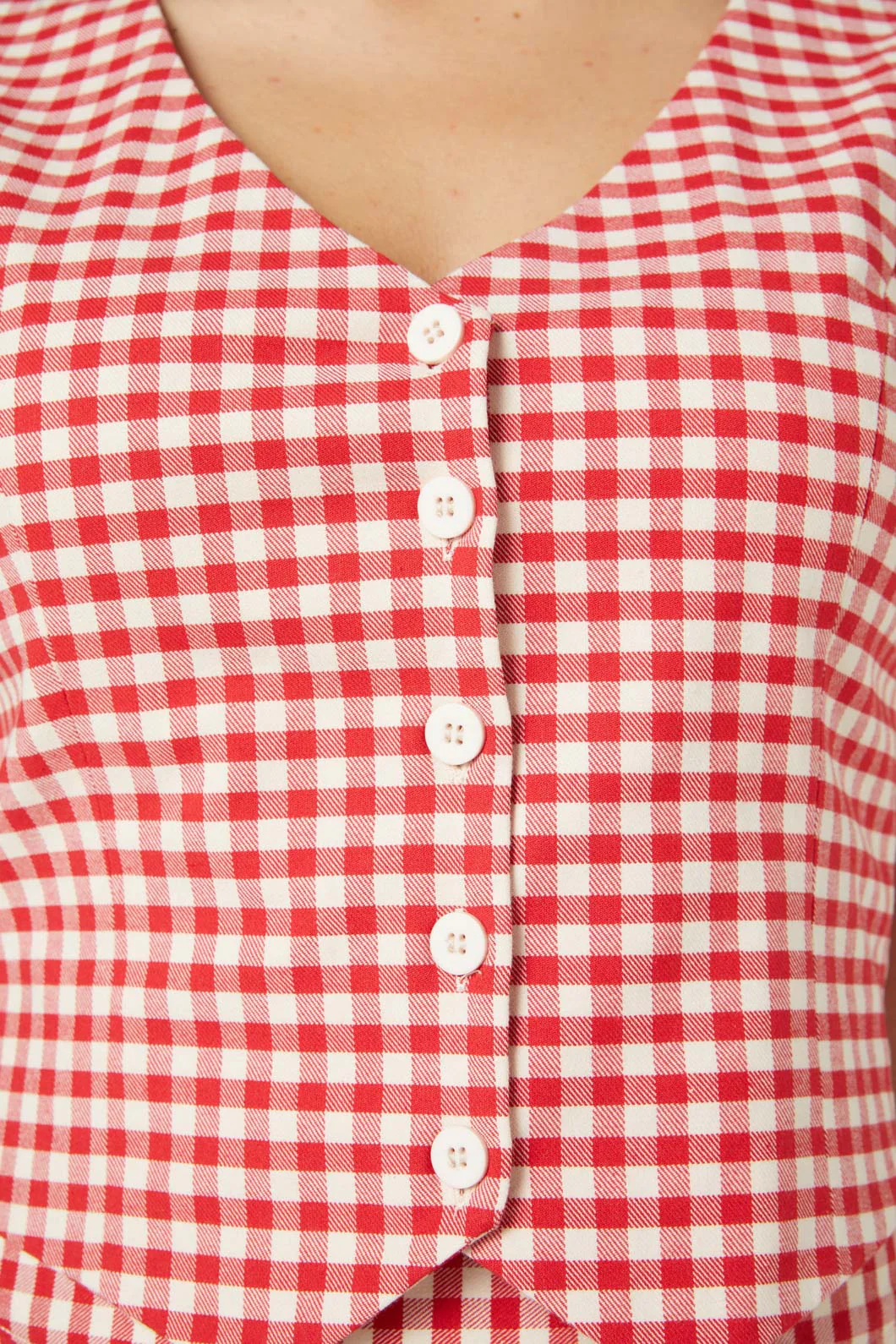Callie Check Vest - Image 7