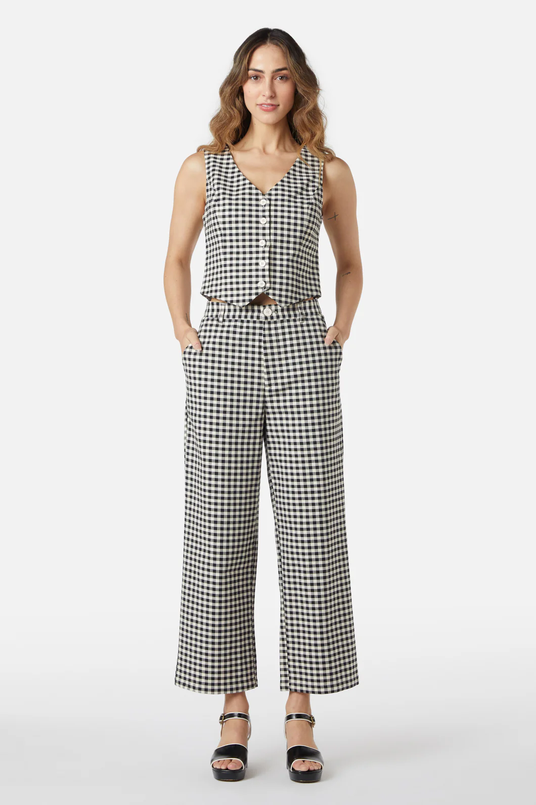 Callie Check Vest - Image 9