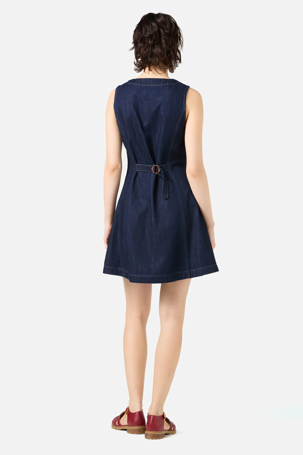Camille Denim Mini Dress - Image 4