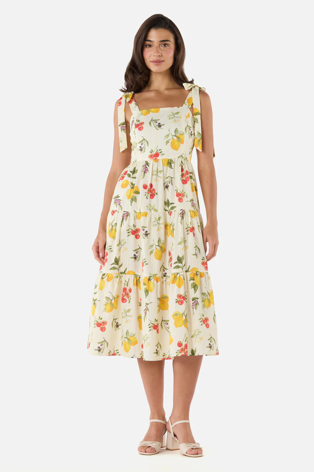Carla Picnic Tiered Midi Dress - Image 2