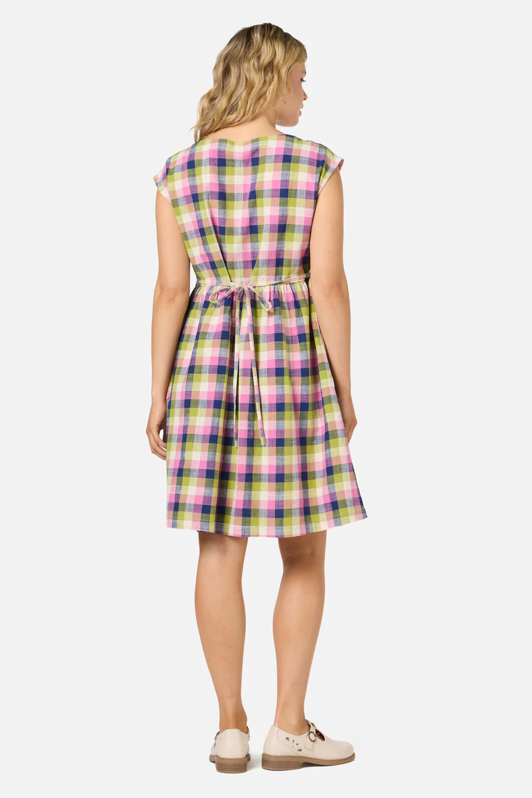 Cassie Check Smock Dress - Image 4