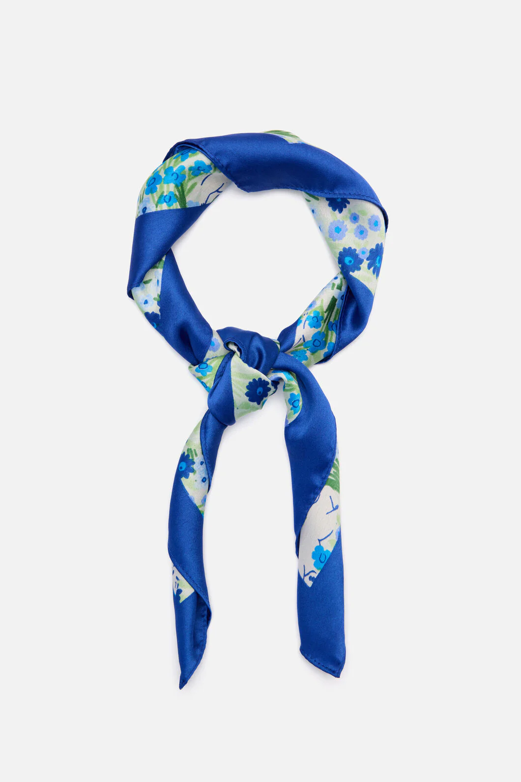 Cat & Flora Satin Scarf