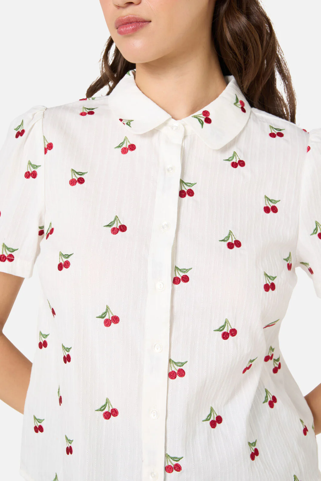 Cherry Ditsy Emb Blouse - Image 6