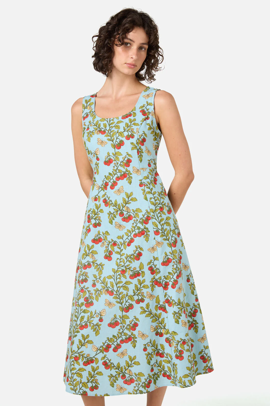 Cherry Tomatoes Midi Dress - Image 2