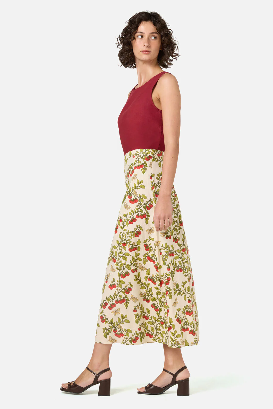Cherry Tomatoes Midi Skirt - Image 3
