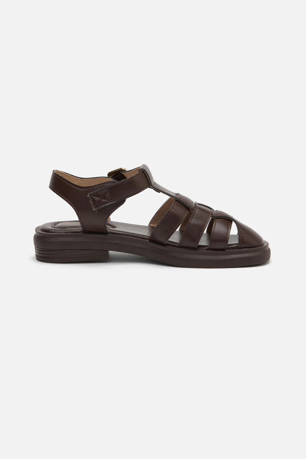Chocolate Wide Strap Sandal - Image 3