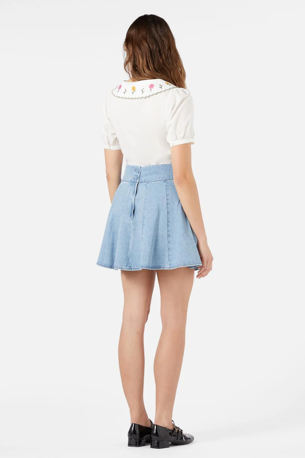 Clara Denim Mini Skirt - Image 20