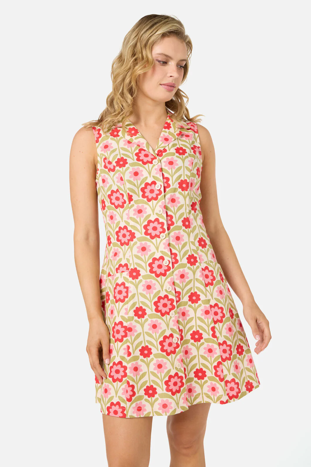 Cleo Geo Mini Collared Dress - Image 2