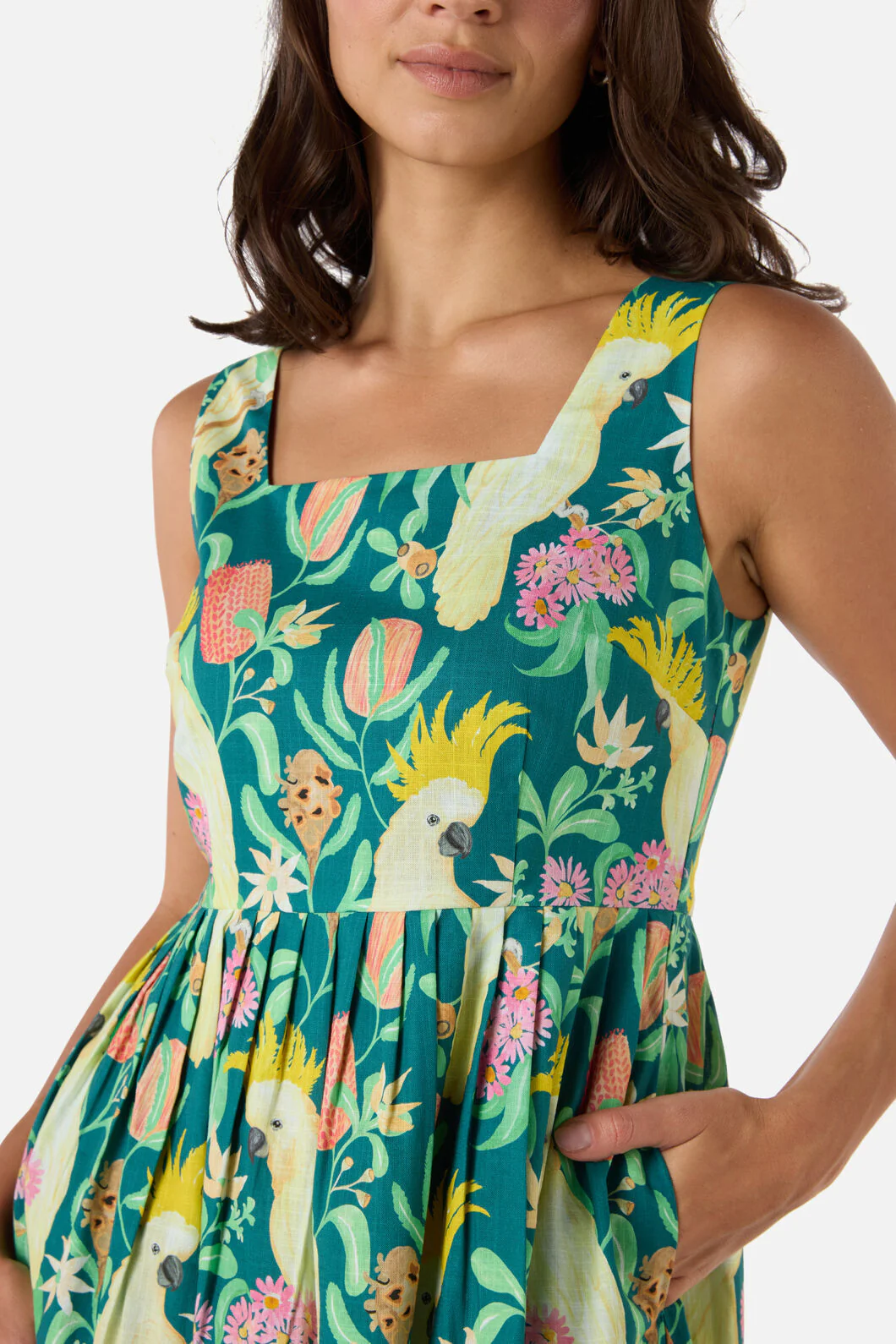 Cockatoo & Flora Midi Dress - Image 8
