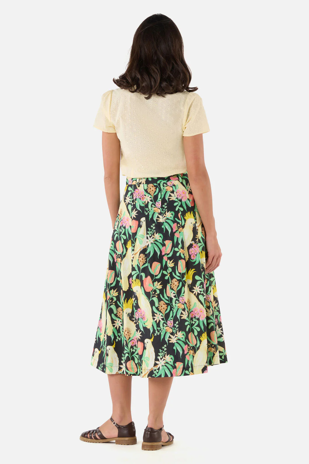 Cockatoo & Flora Midi Skirt - Image 4