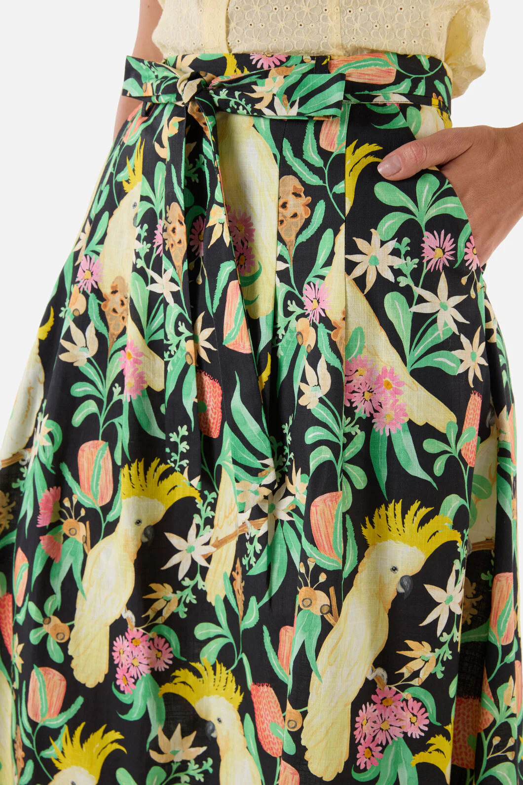 Cockatoo & Flora Midi Skirt - Image 6