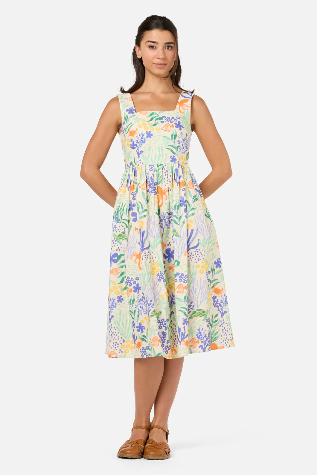 Coral Reef Midi Dress - Image 4