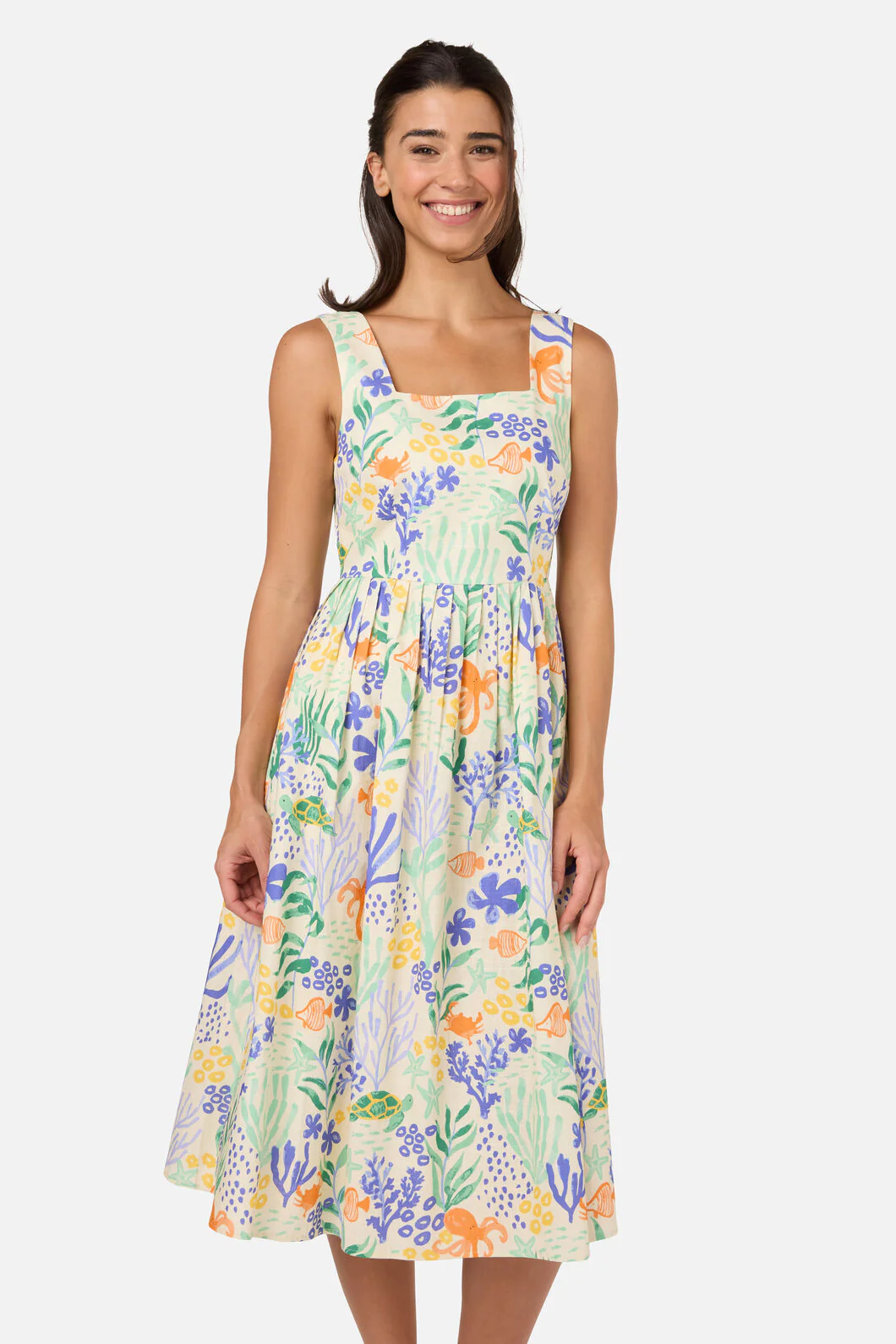 Coral Reef Midi Dress - Image 5