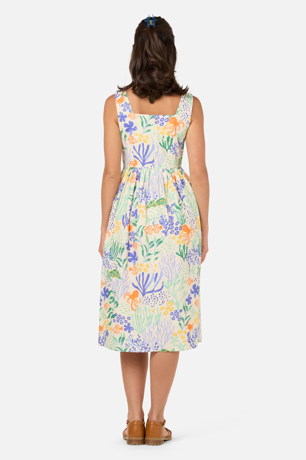 Coral Reef Midi Dress - Image 7