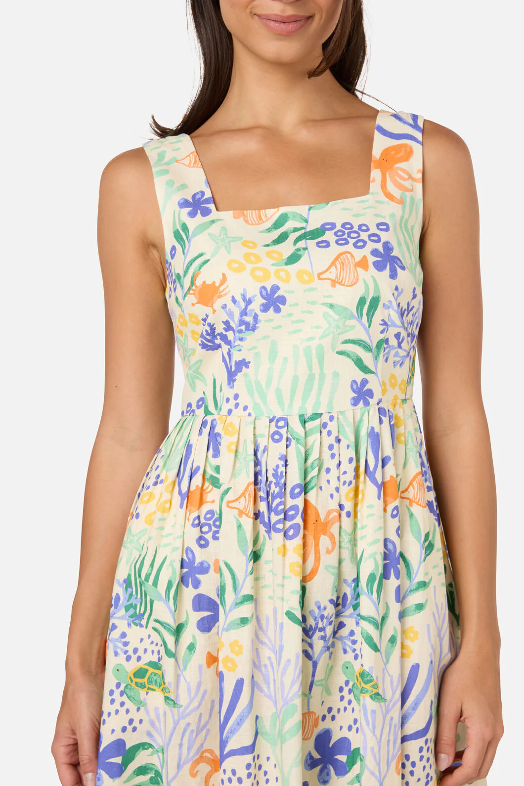 Coral Reef Midi Dress - Image 8