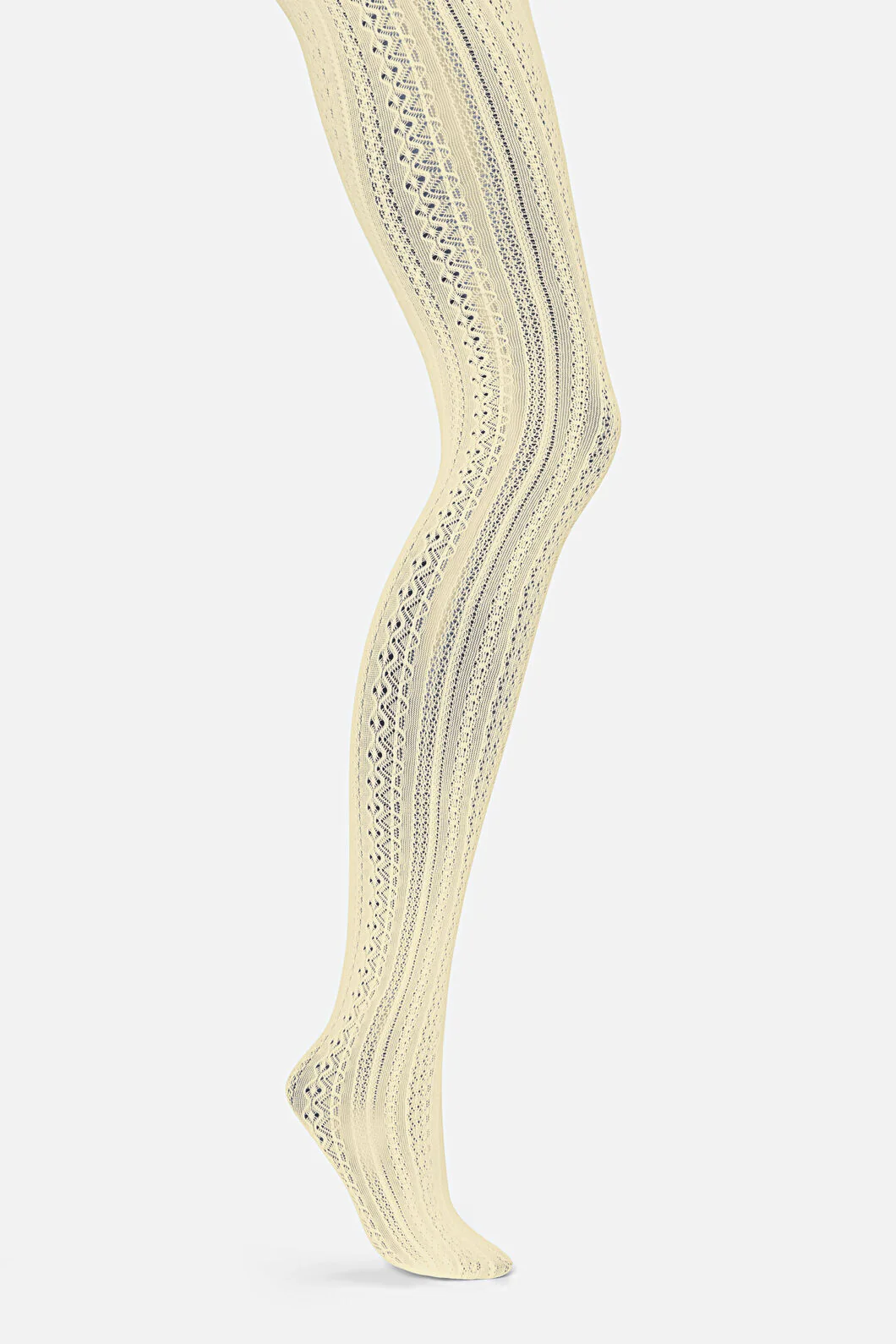 Cream Lacey Tights