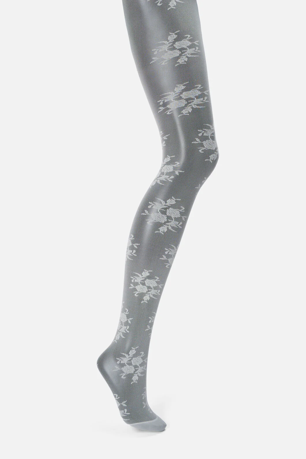 Cream Roses Sheer Tights - Image 2
