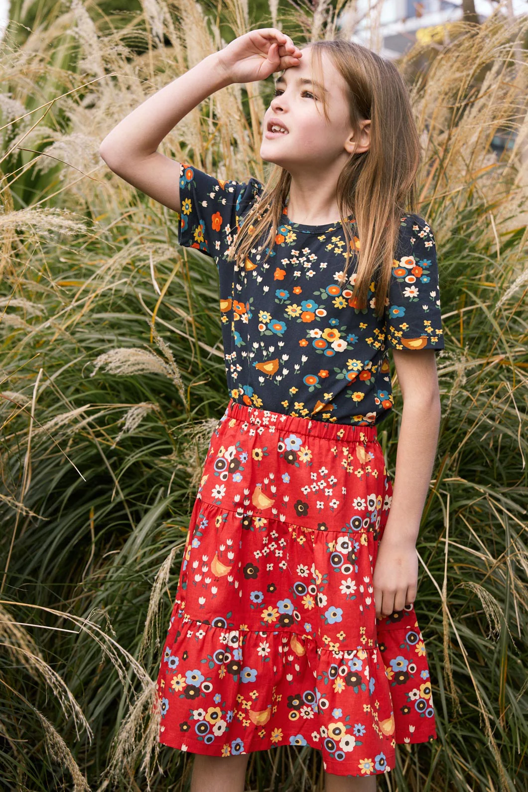 Cute Chickens Kids Skirt - Image 2