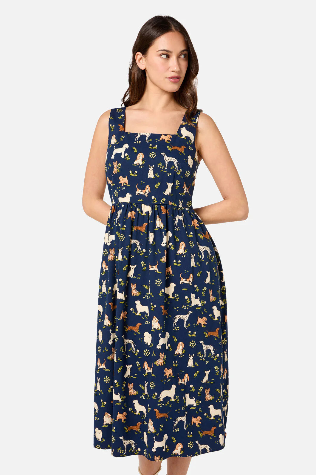 Cute Dogs Midi Dress - Image 4