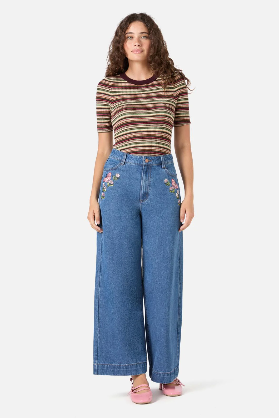 Cydney Stripe Rib Knit Top - Image 3