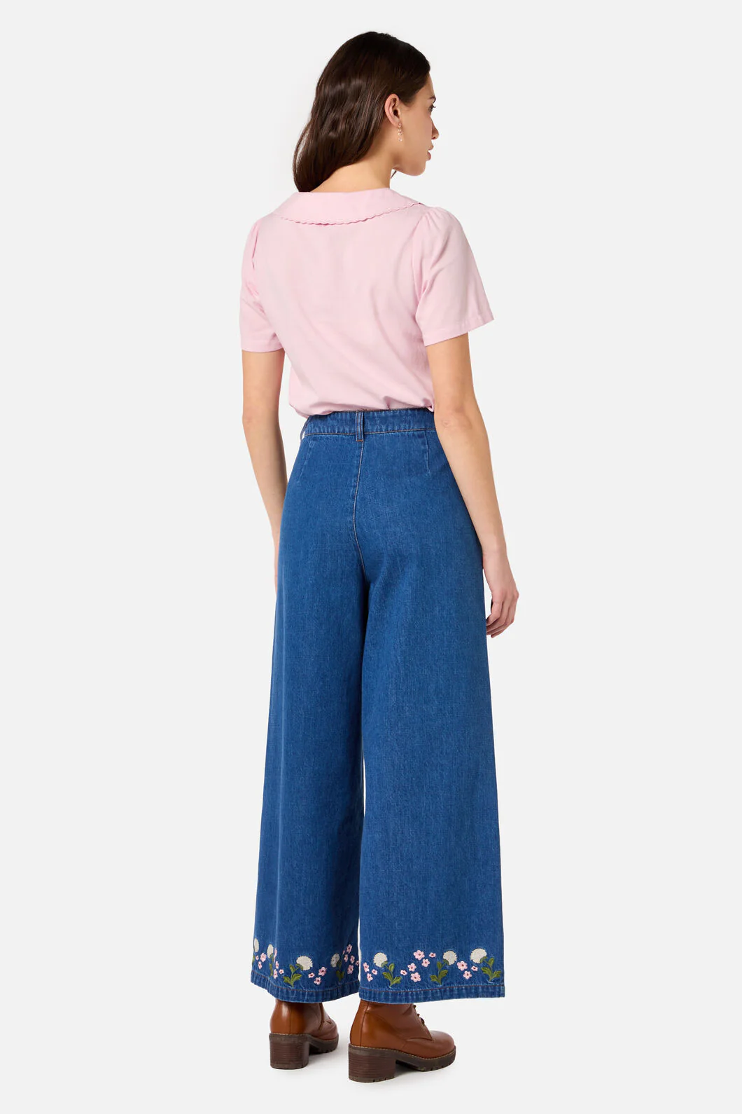 Dandelions Emb Denim Culotte - Image 5