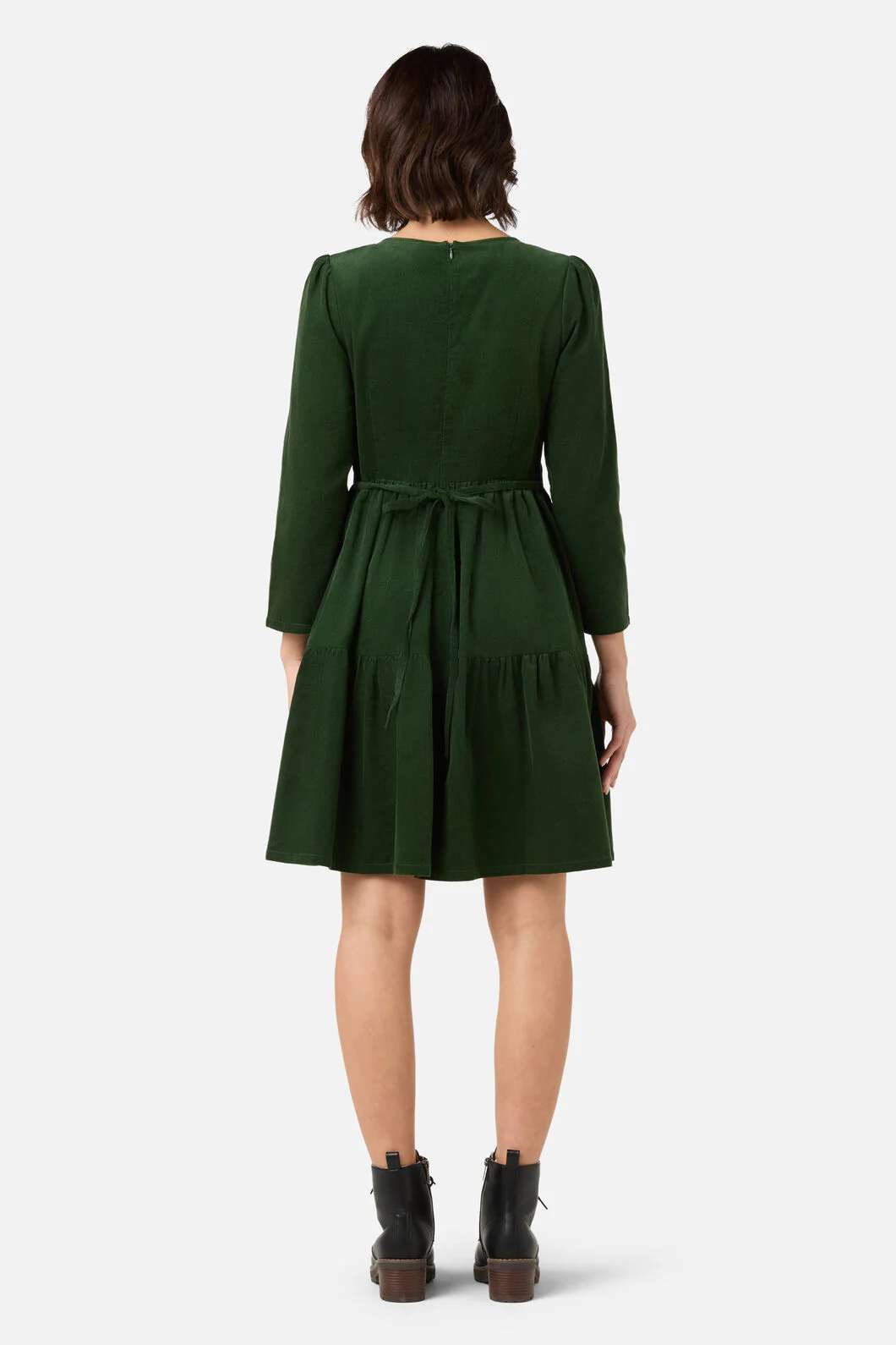 Dani Cord Sleeved Dress - Image 4