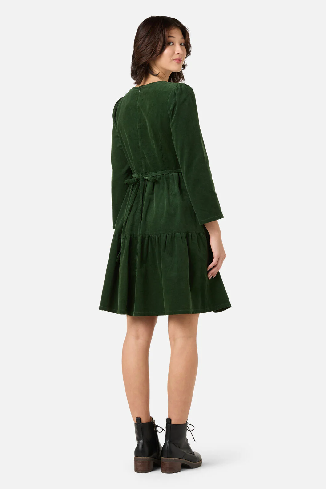 Dani Cord Sleeved Dress - Image 5
