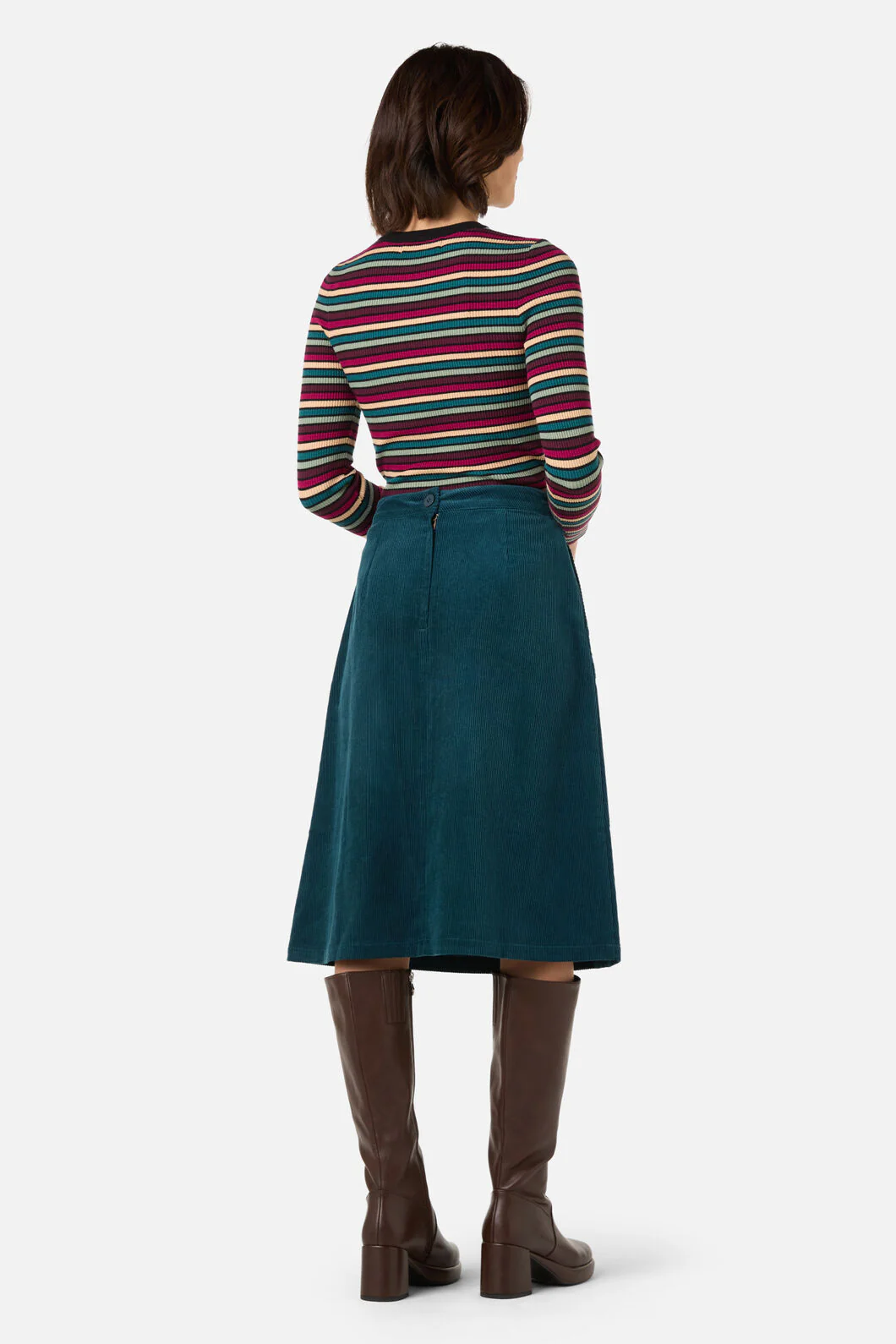 Darcy Stripe Rib Knit Top - Image 10