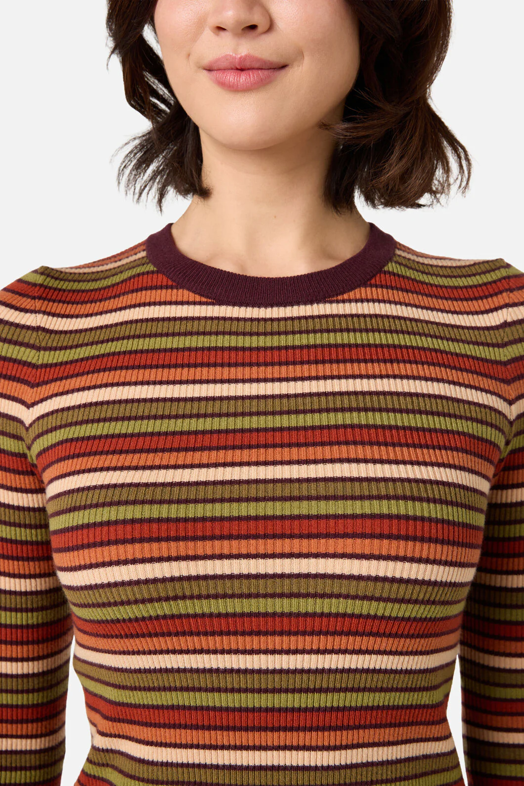 Darcy Stripe Rib Knit Top - Image 5