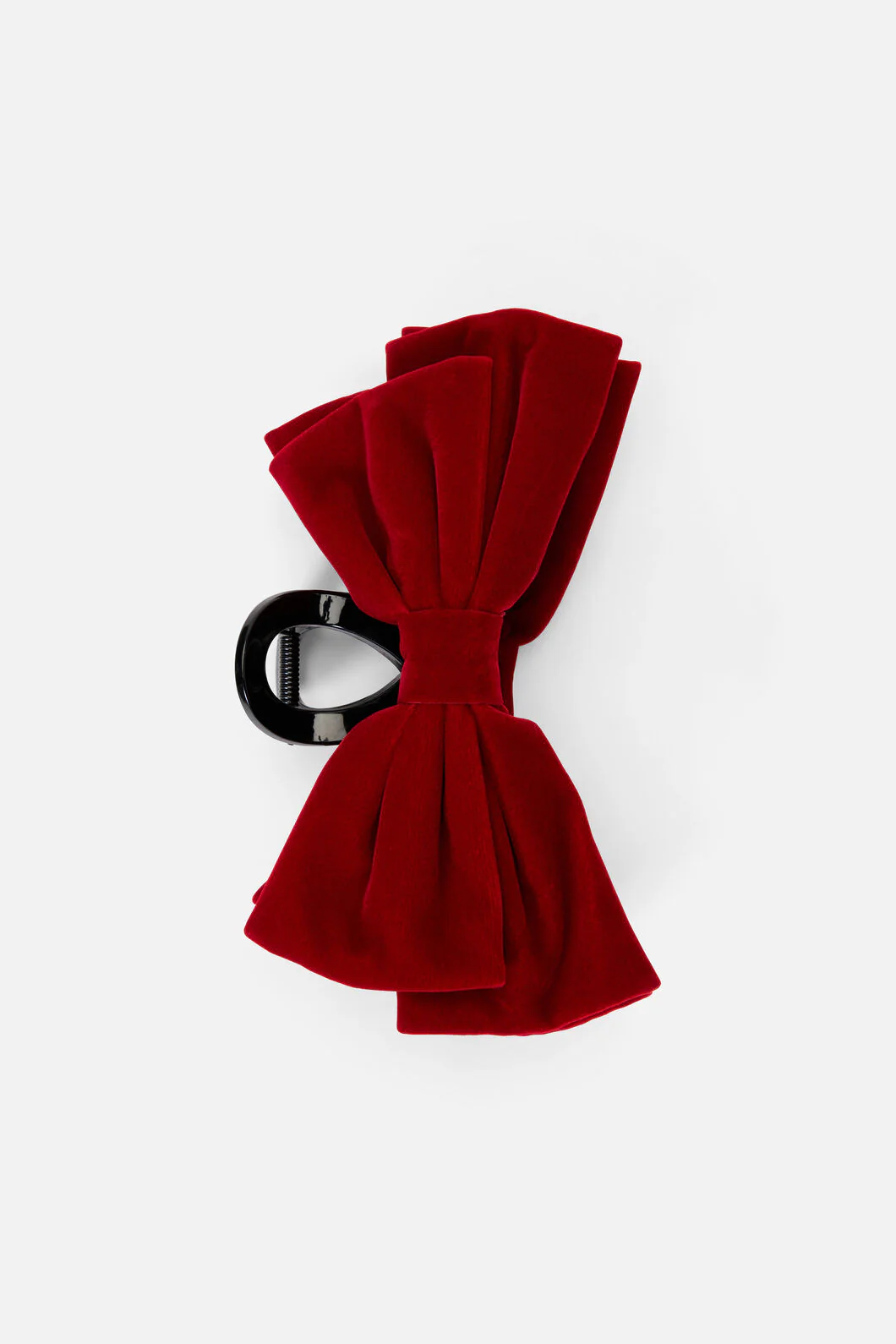 Dark Red Velvet Claw Clip - Image 2