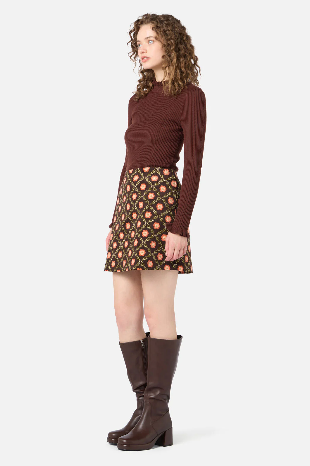 Delilah Cord Mini Skirt - Image 4
