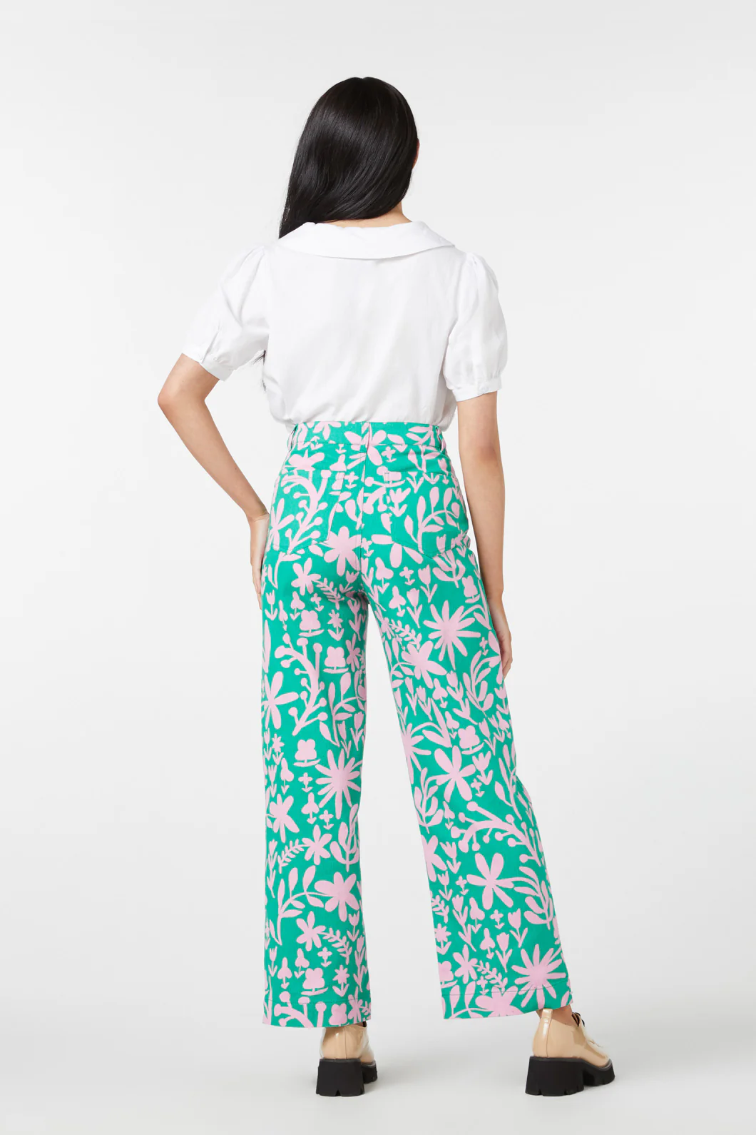 Della Floral Printed Jean - Image 4