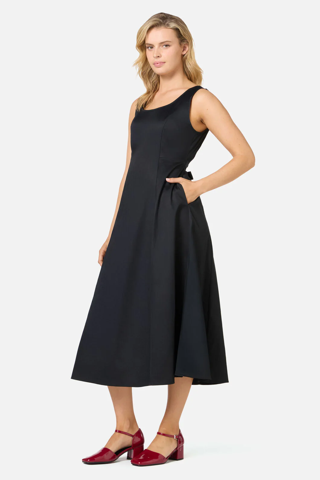 Delphine Classic Midi Dress - Image 3