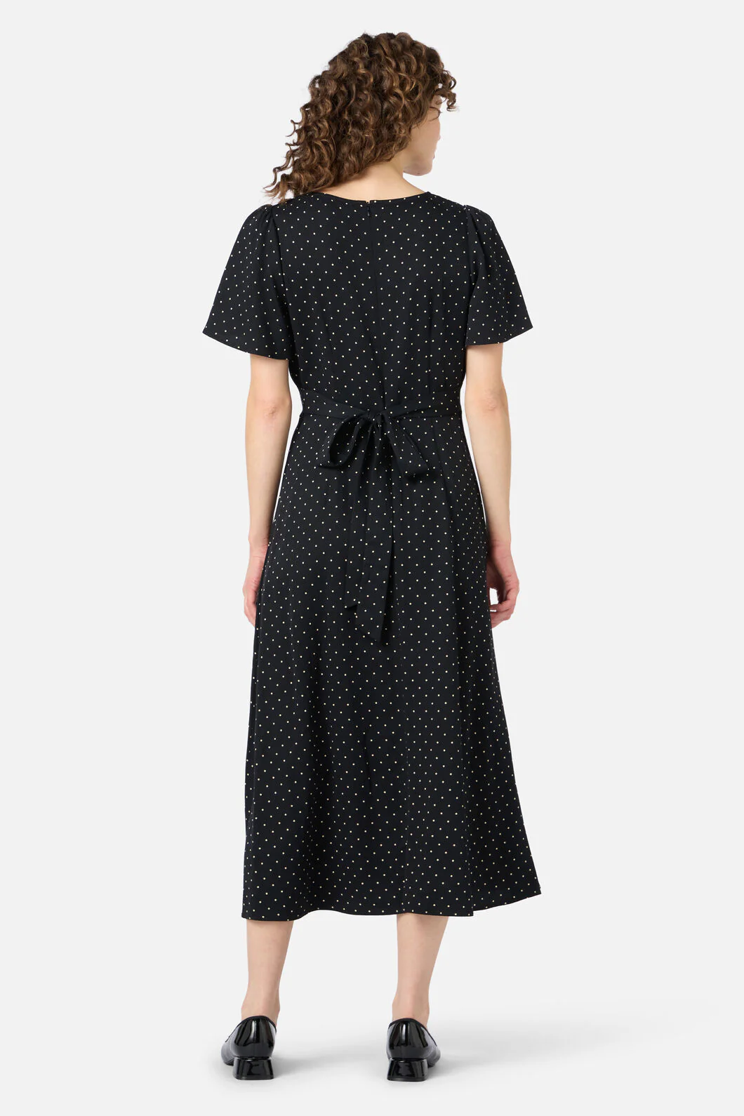 Dolly Spot Midi Dress - Image 5