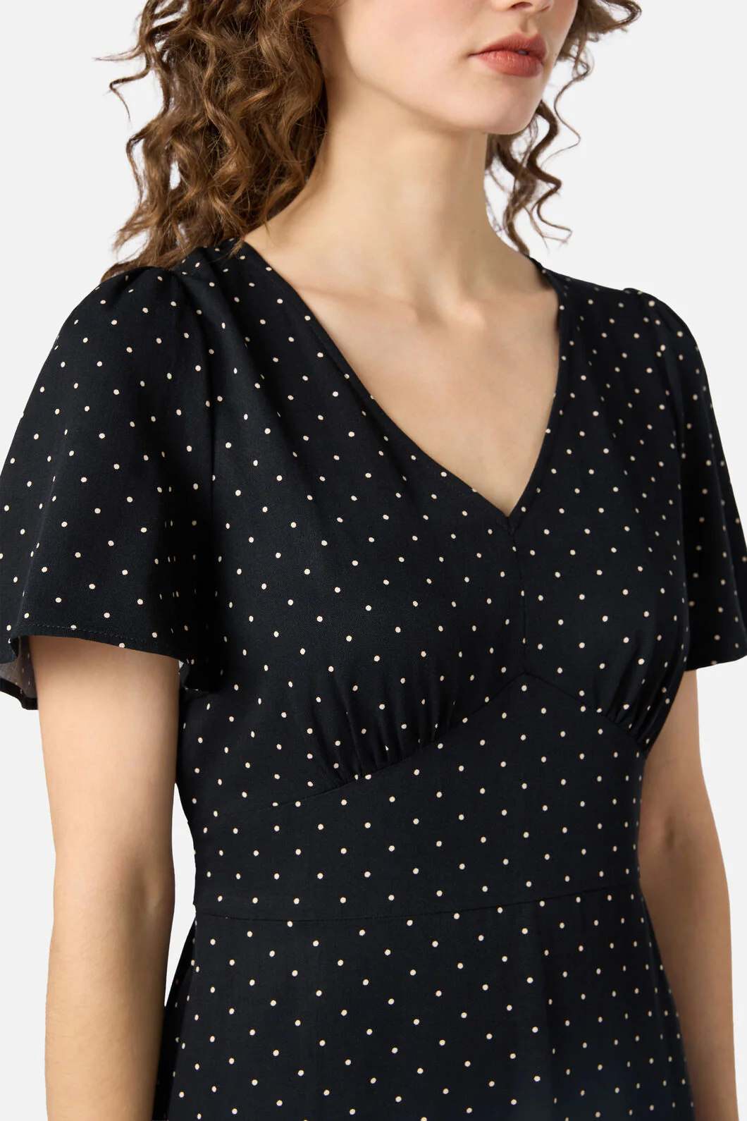 Dolly Spot Midi Dress - Image 7