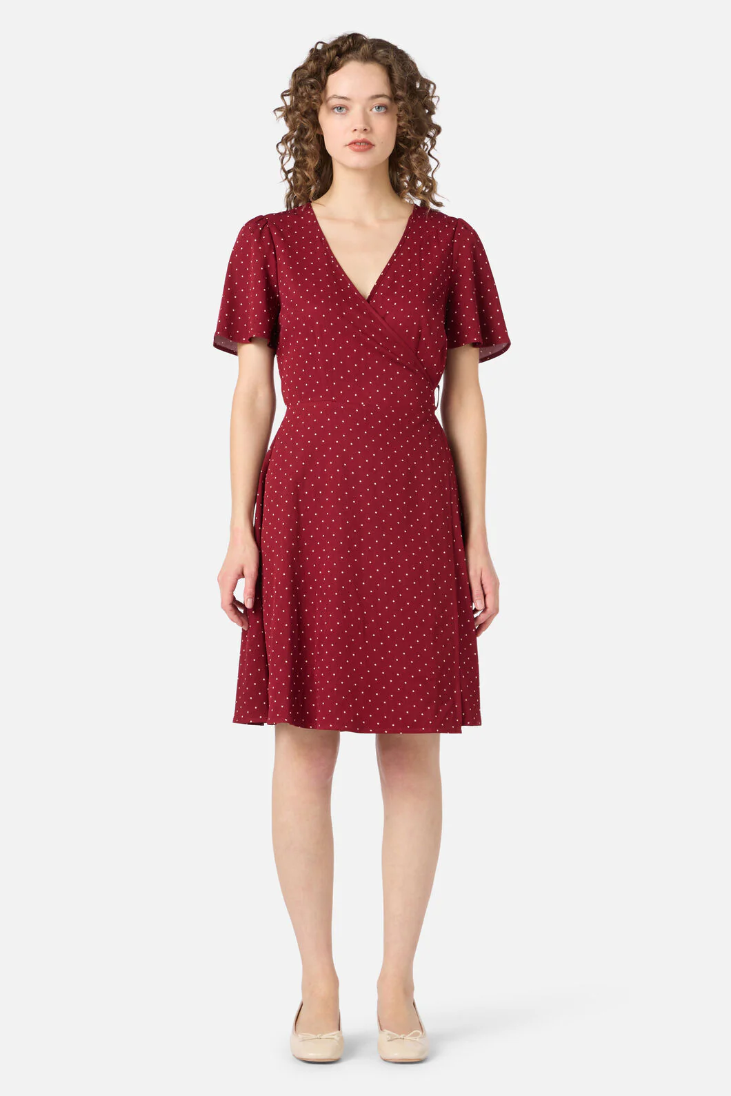 Dolly Spot Wrap Dress