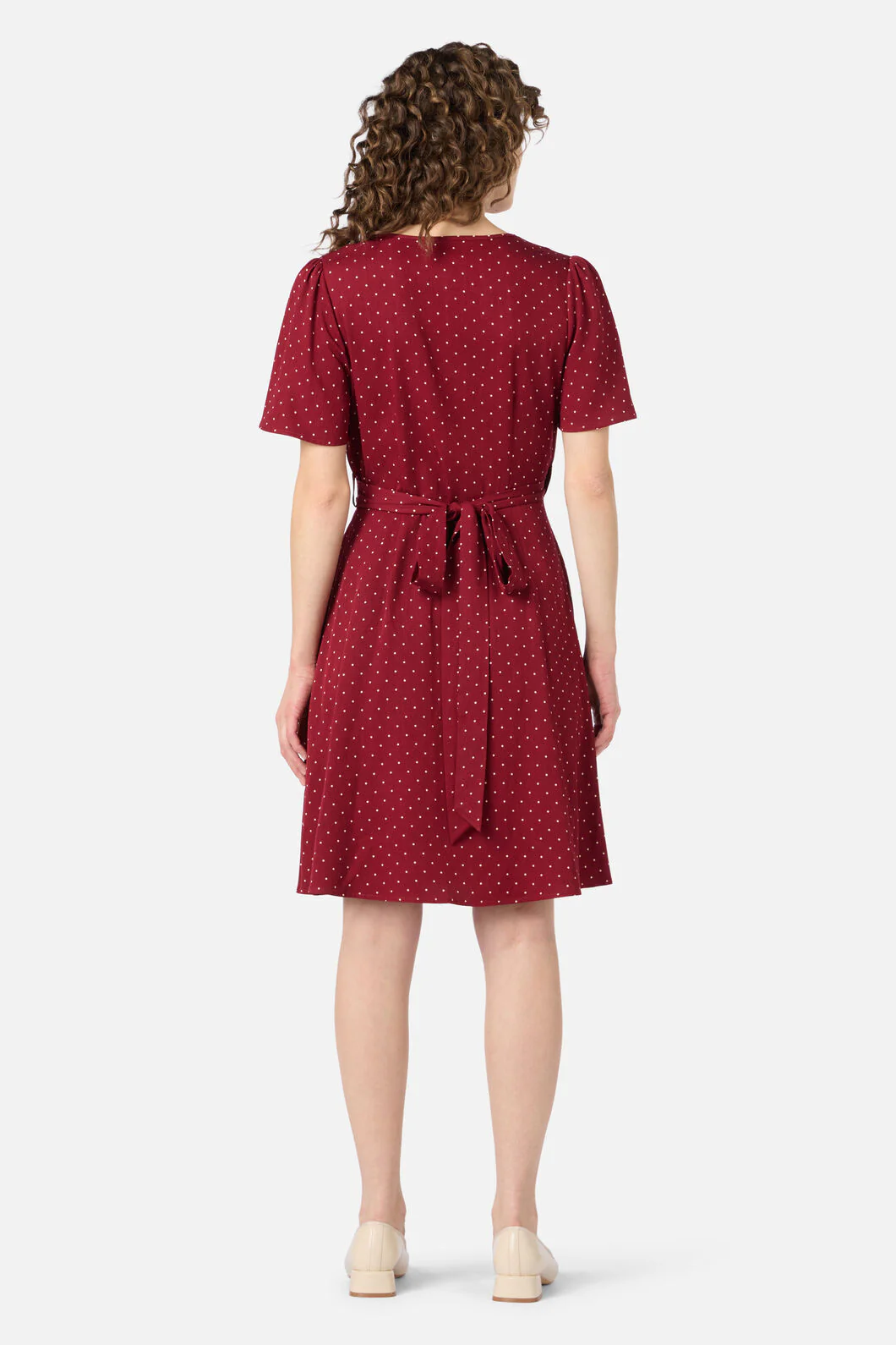 Dolly Spot Wrap Dress - Image 3