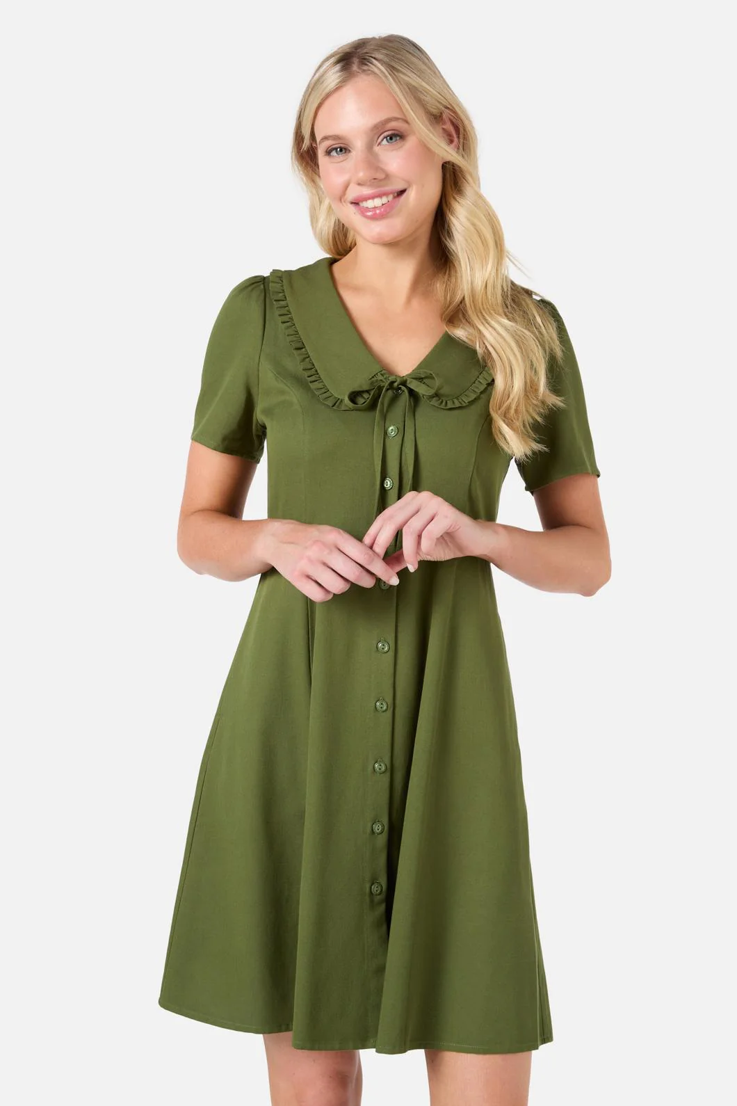 Dorothy Collared Mini Dress - Image 2