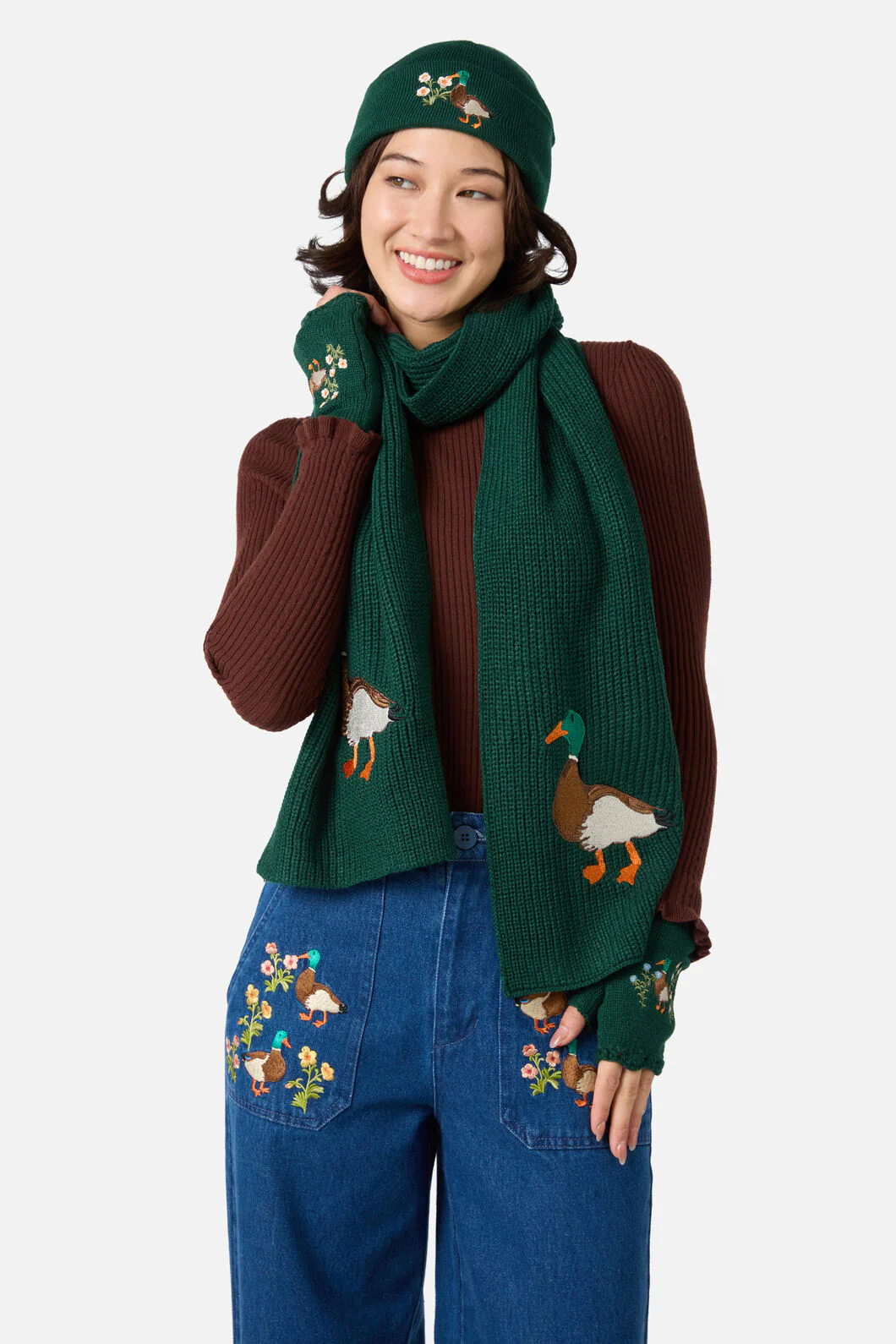 Duck Embroidered Beanie - Image 5