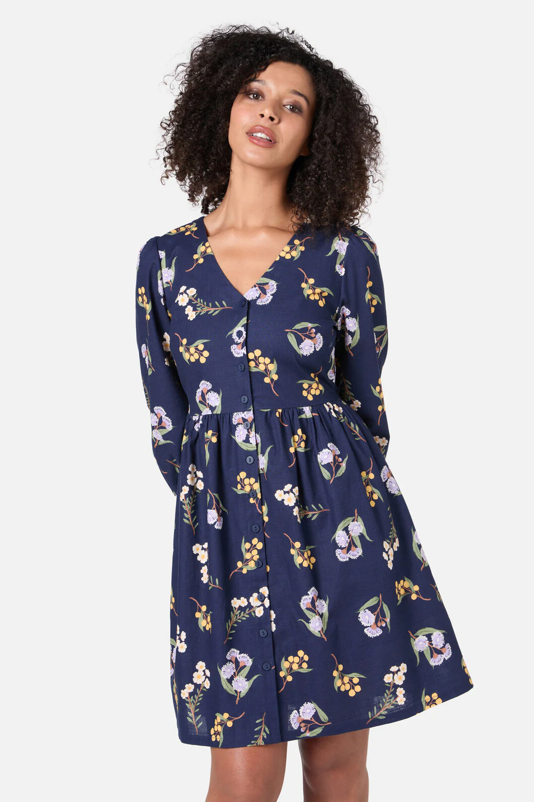 Elsie Native LS Smock Dress - Image 3